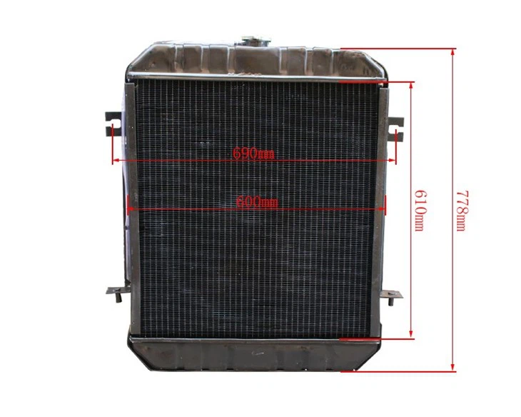 Hanzhi H05H2-10201 Copper Forklift Radiator For H2000 CPCD50~70/6110